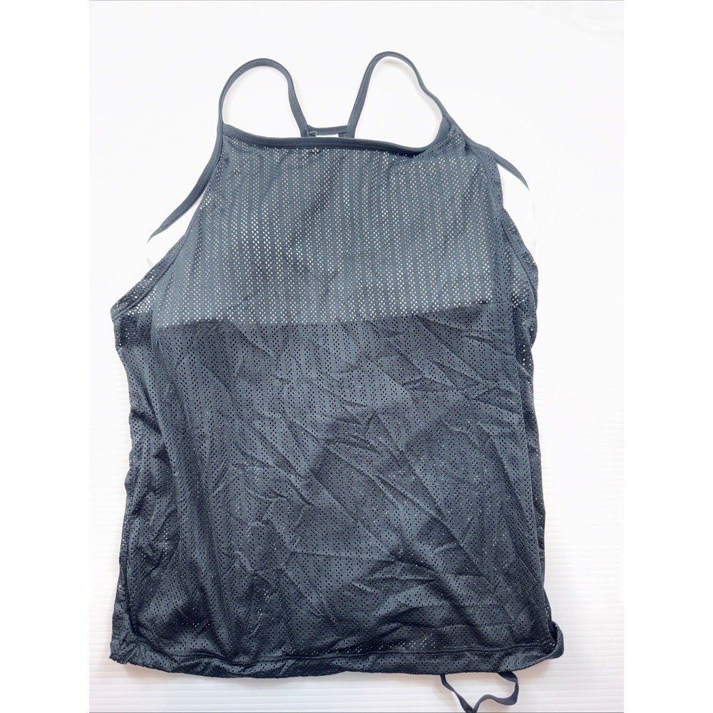 Fabletics Norwalk Tank Top Built in Shelf Bra Workout Gym Mesh Racerback Tee M